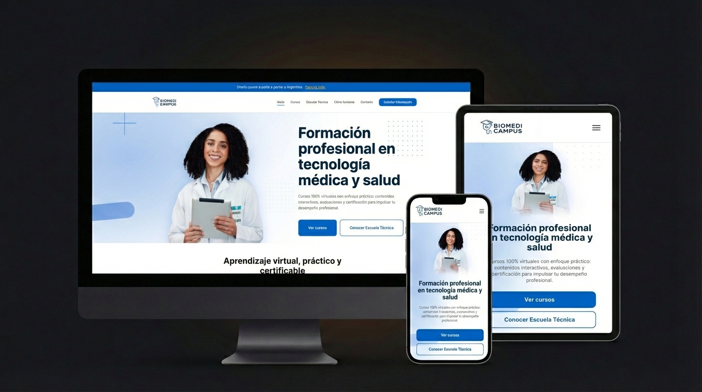 Biomedicampus website preview